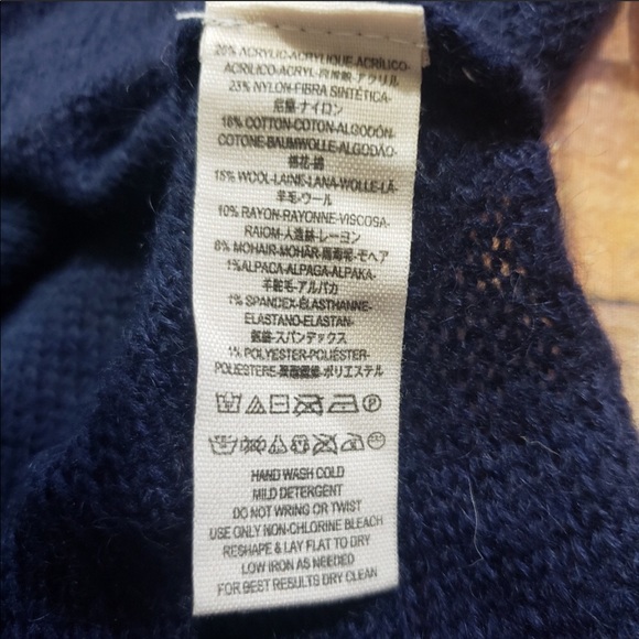 Free People Craft Time Sweater-Navy Blue-Size XS - Picture 7 of 7